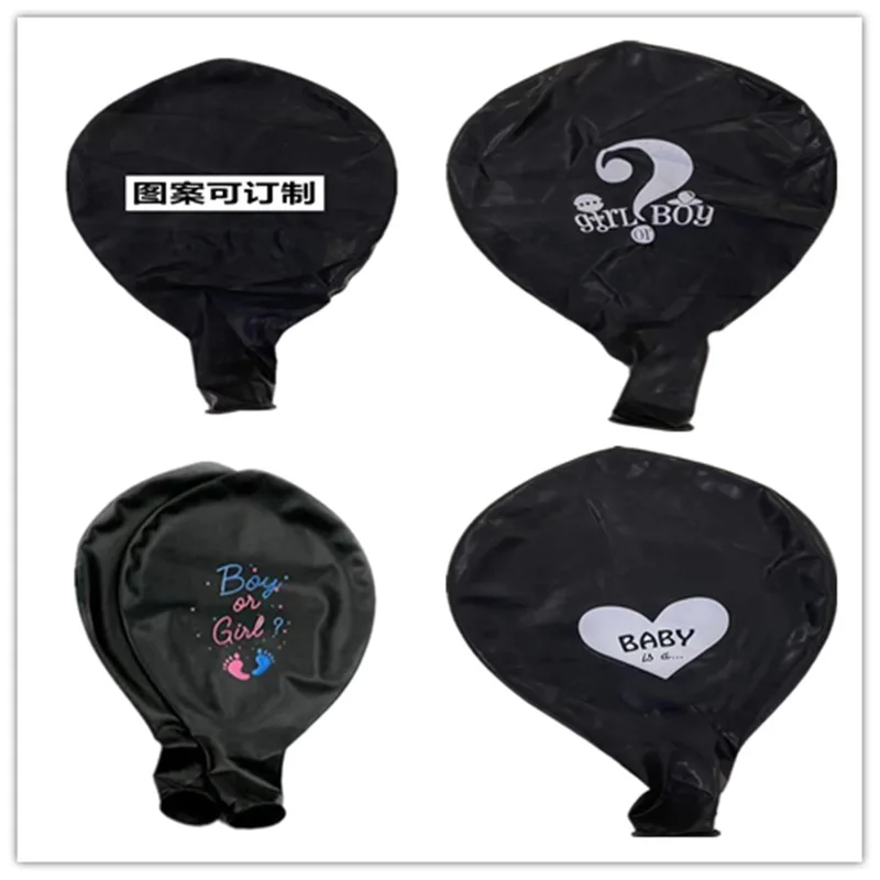 36-Inch Black Gender Reveals Balloon Boy Or Girl Boys And Girls Set Up Large Balloons