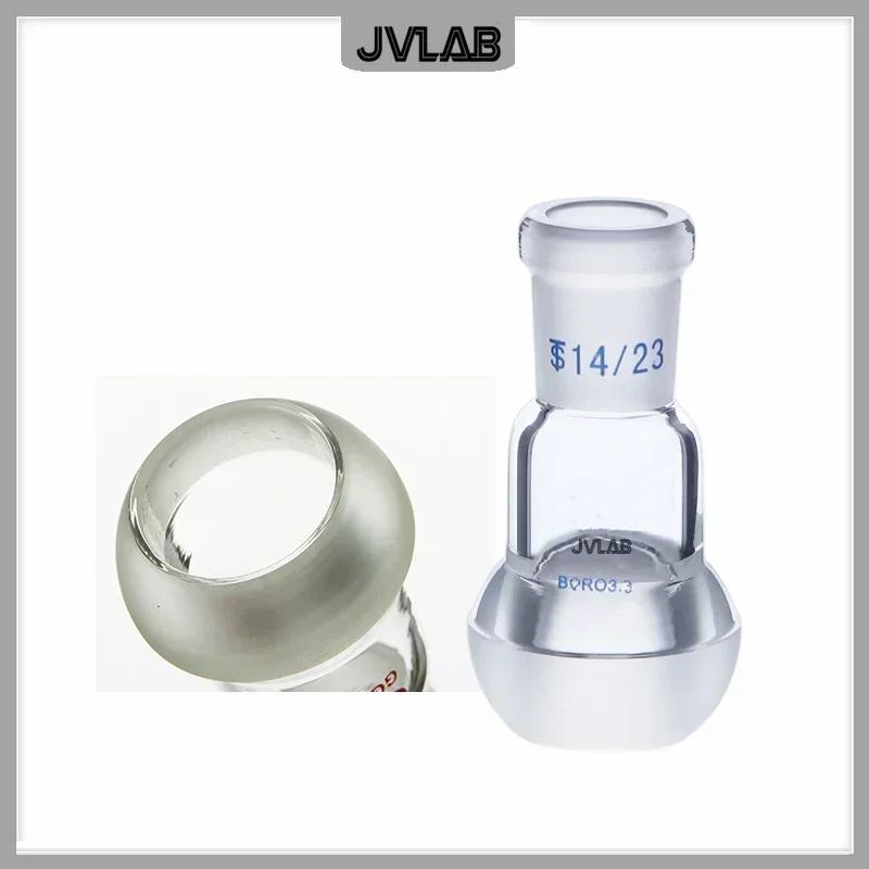 Spherical Joint Spherical Mouth and Standard Plug Interchangeable Connector Laboratory Glass Adapter Plug Diam.14 19 24 29# 1 pc lab glass adapter