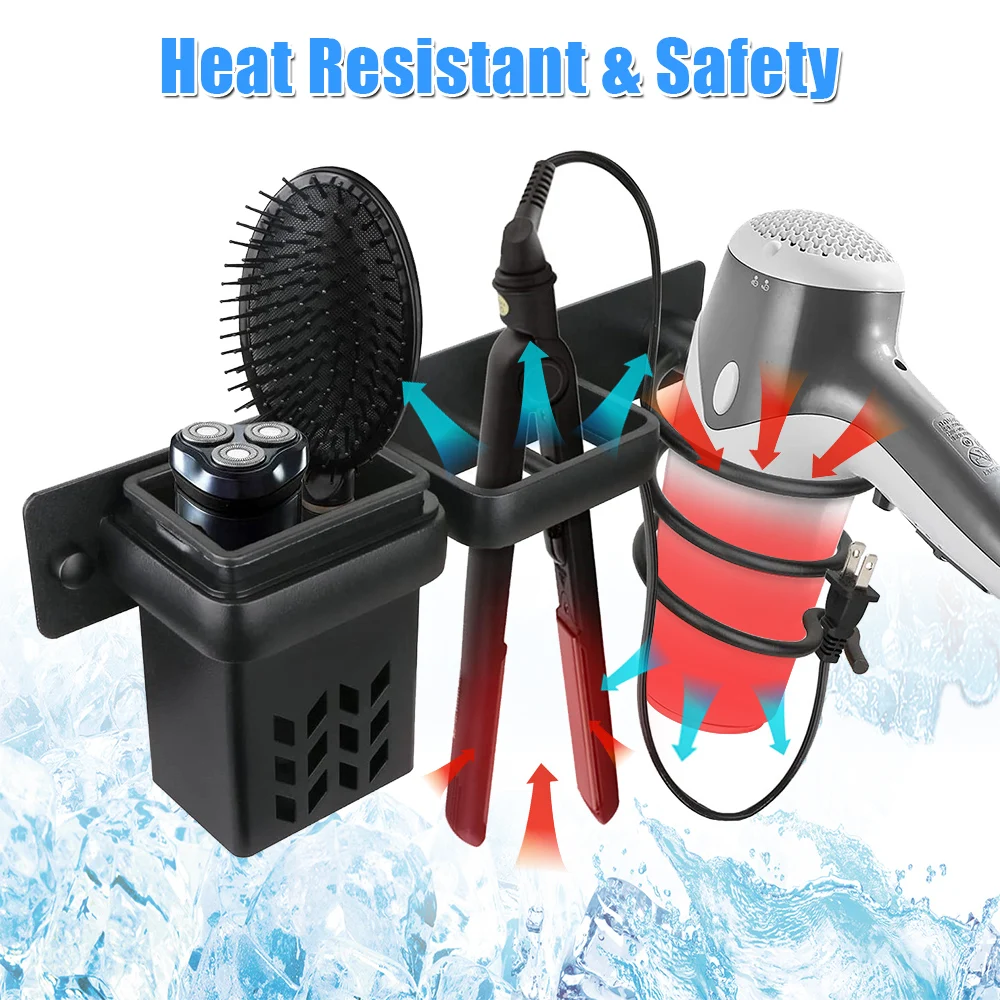 Organizer Hair Straightener Holder Storage Holder Storage Box Wall