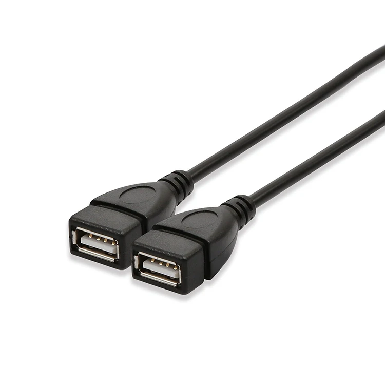 Cavo Splitter USB USB2.0 a Maschio a 2 USB Femmina Cavo Di