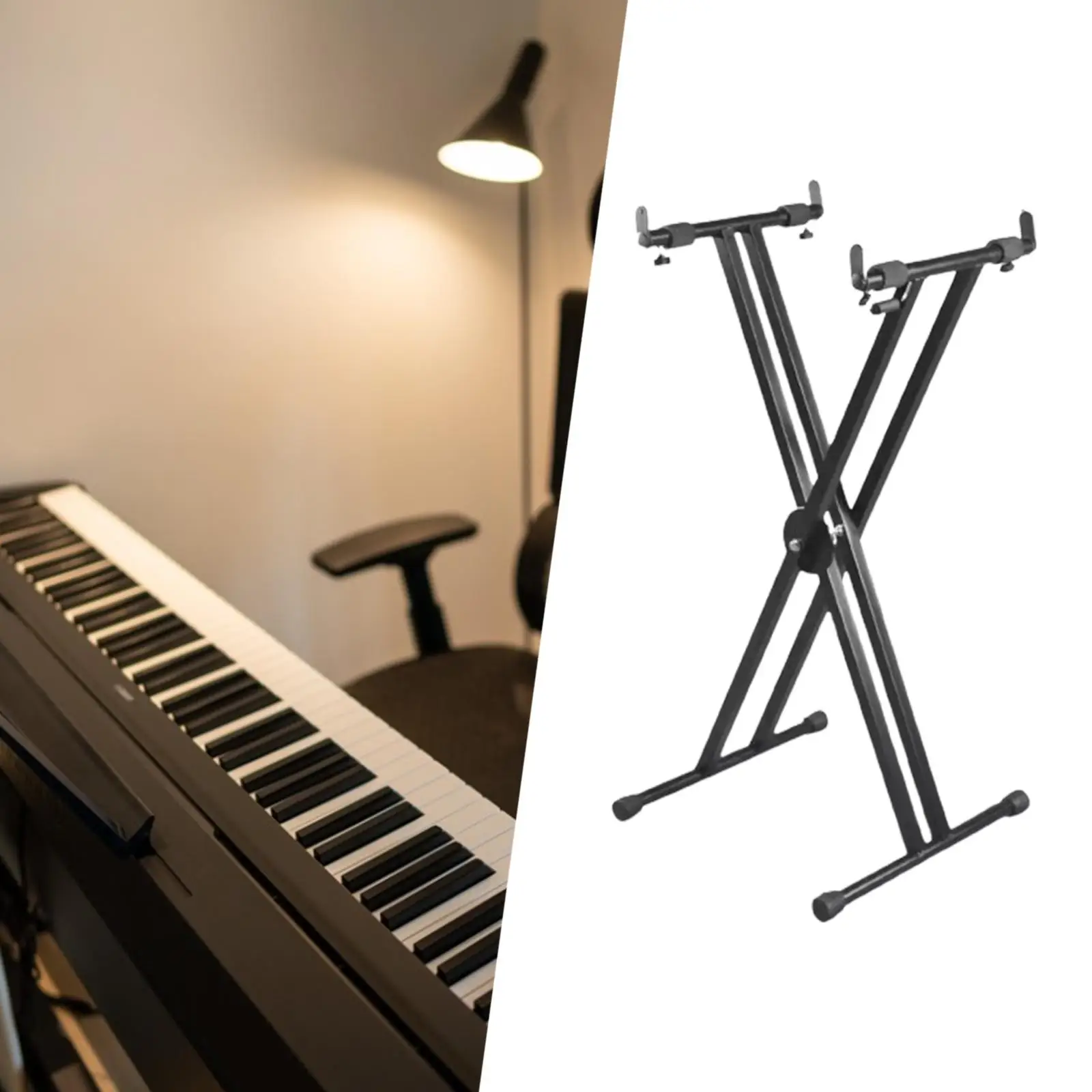 x Shaped Keyboard Stand Universal Portable Iron Digital Piano Stand for Stage x Shaped Keyboard Stand Universal Portable Iron Digital Piano Stand for Stage