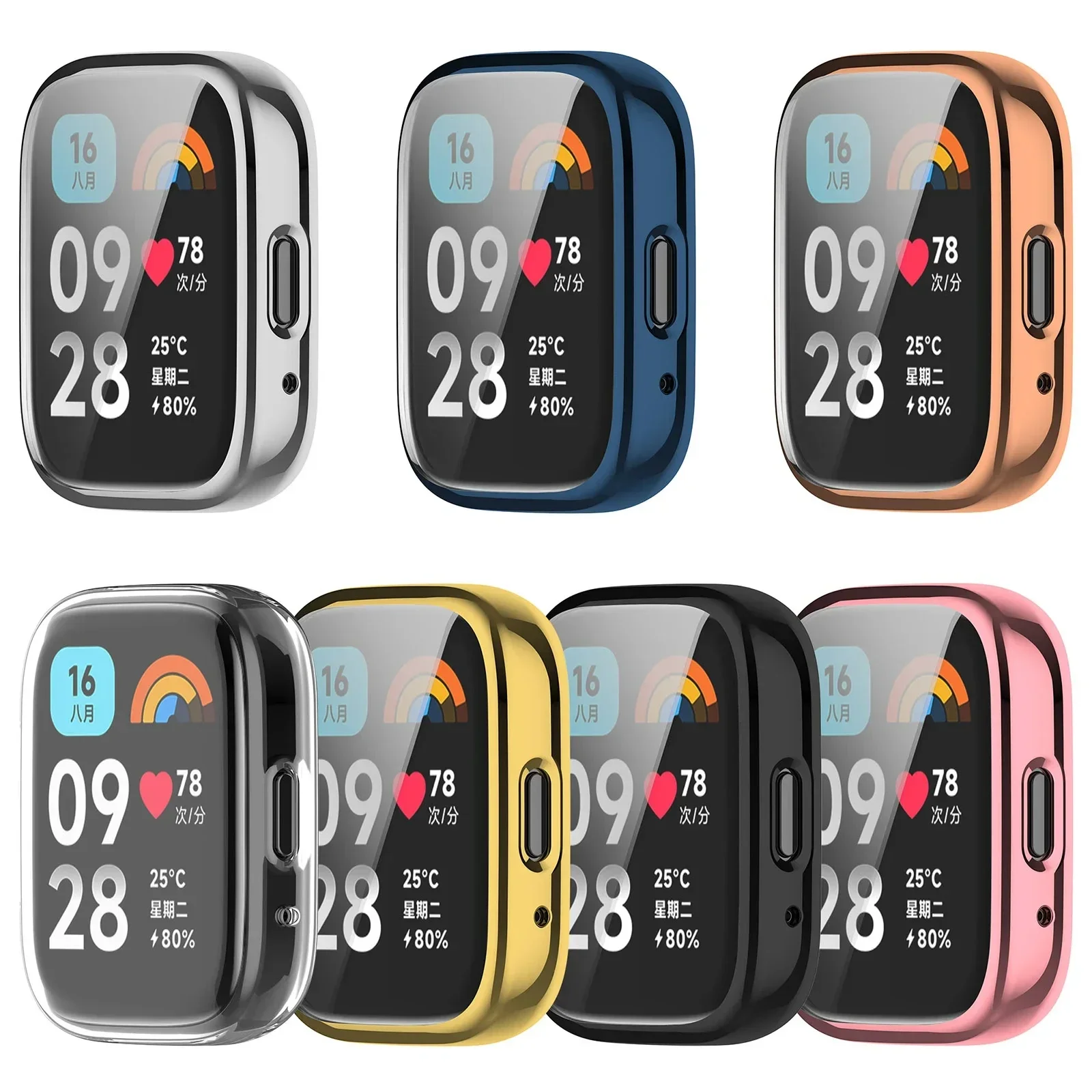 Durable TPU Silicone Case with Glass Screen Protector
