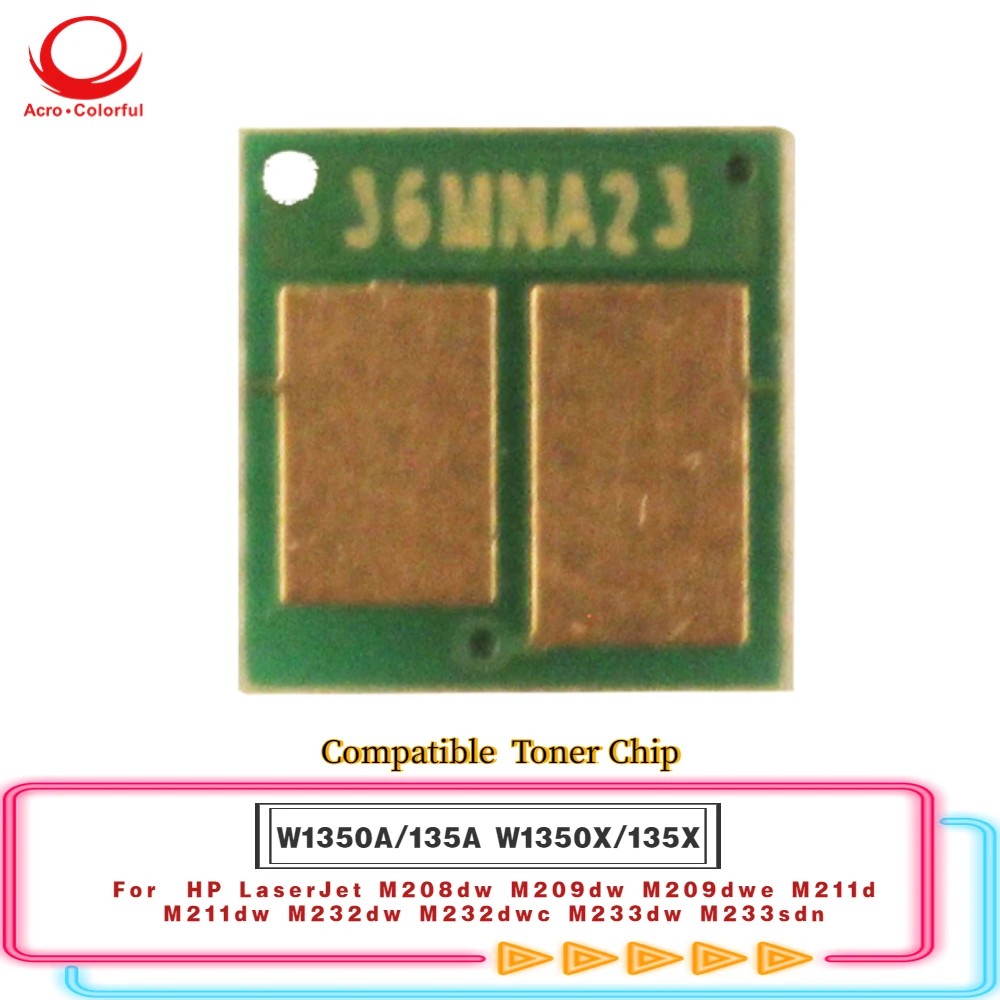 Il Chip Di Toner Compatibile W1350A W1350X Si Applica Alla Cartuccia Sdn Hp Laserjet M208Dw M209Dw Dwe M211D Dw M232Dw Dwc M233Dw 135A 135X
