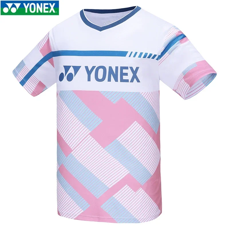 Yonex Quick Dry Badminton T-shirts Tennis Clothing Sport Jersey Men's Short Sleeve T Shirts Top T-shirt