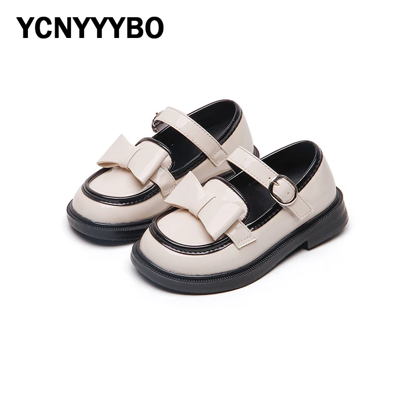 

Kids Bow Princess Shoes Baby Girls Brand Flats Children Pu Leather Shoes Toddler Party Dress Shoes Black Mary Jane For Autumn