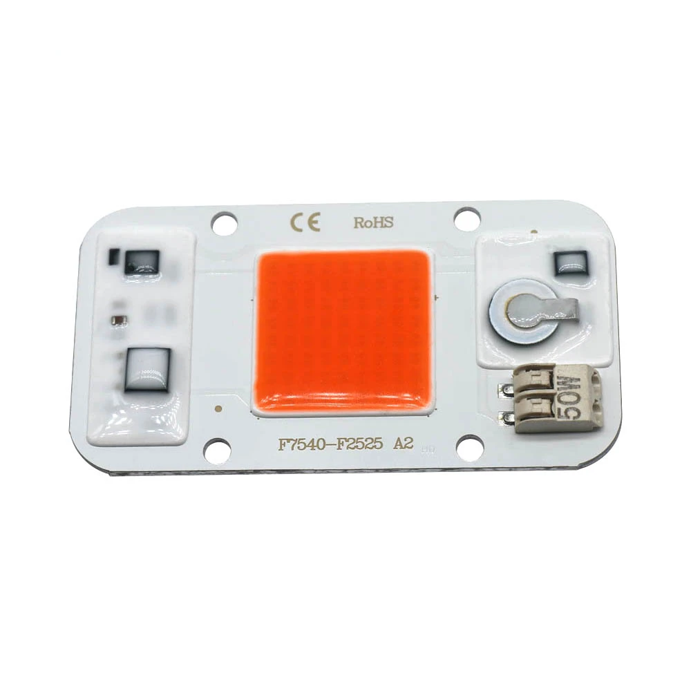 AC220V 50W LED COB Full Spectrum Plant Growth Lamp No Need Driver LED Grow Used For Indoor Plant Seedling Vegetable Hydroponics