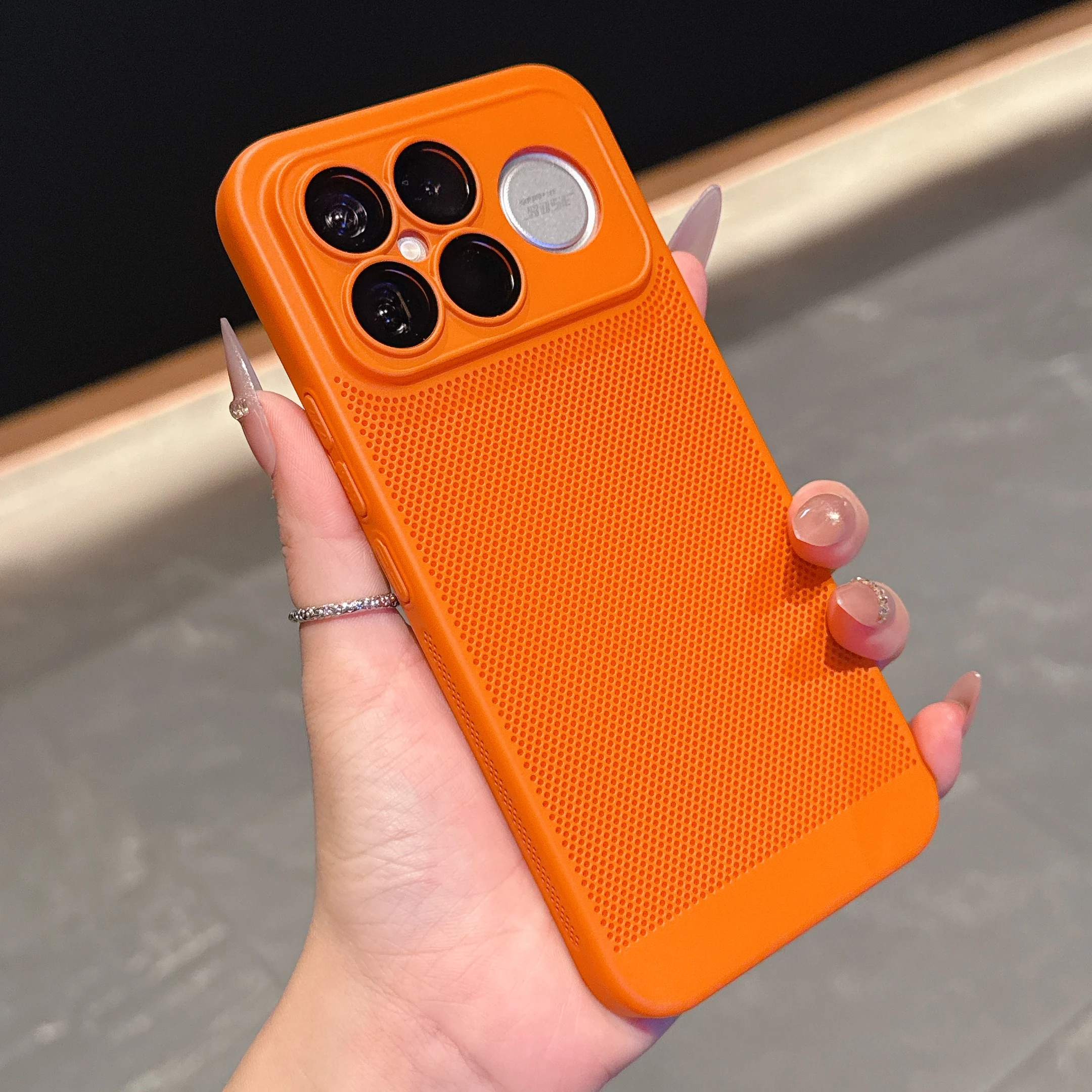 Ultra Thin Heat Dissipation Full Lens Glass Protector Phone Case - Enhanced PC Protect Cover