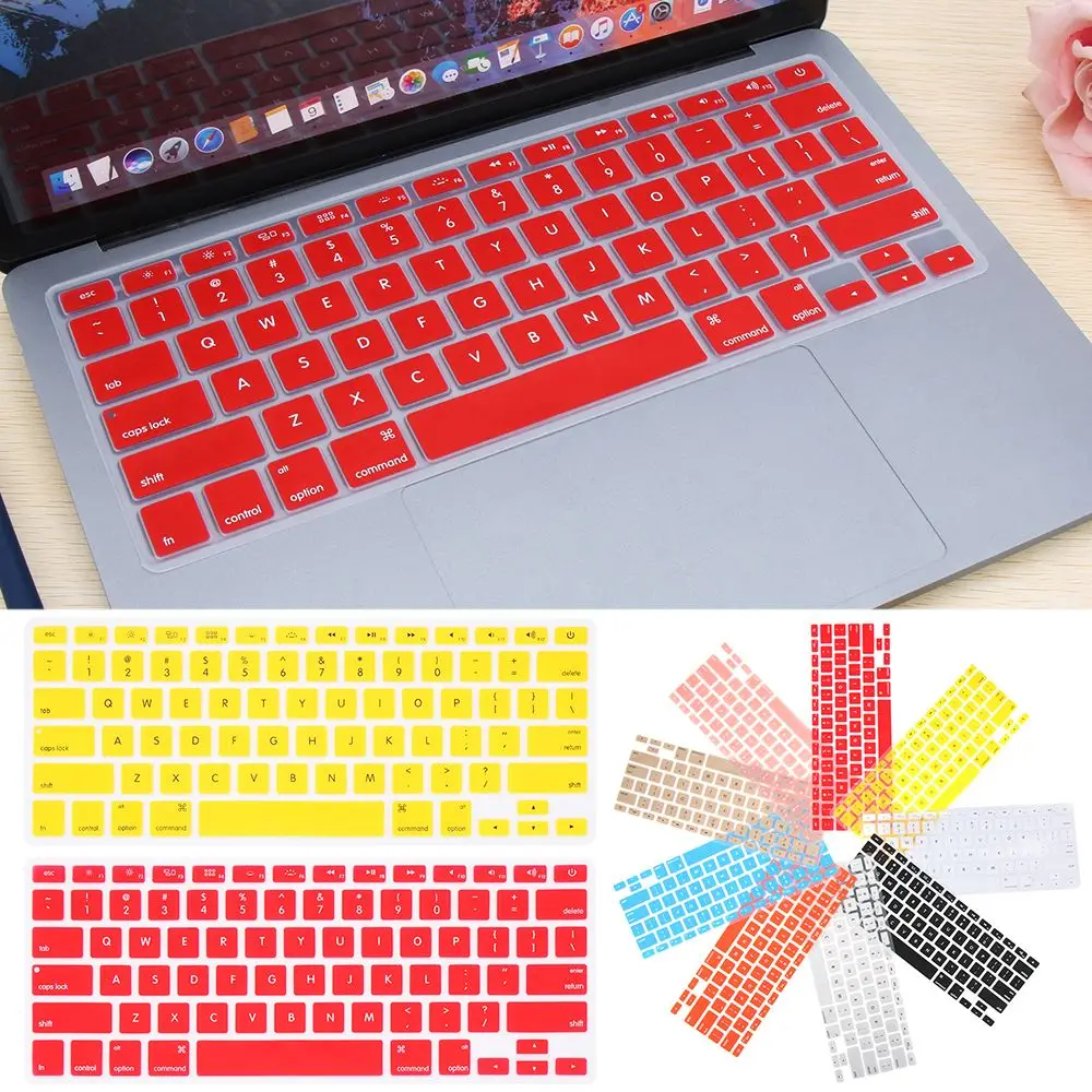 

Film Candy Colors For Apple Macbook Pro Air 13" 15" 17" Silicone Keyboard Cover For Apple Macbook Pro Air 13" 15" 17"