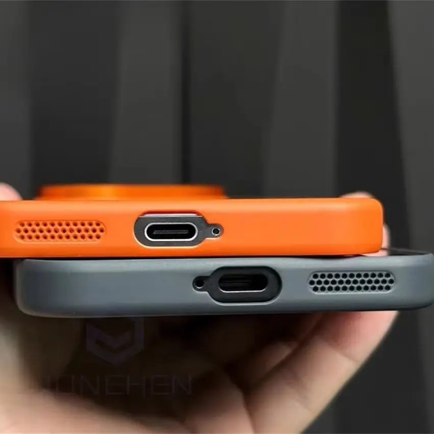 Sleek Matte Solid Color Shockproof Case with Alloy Lens Frame