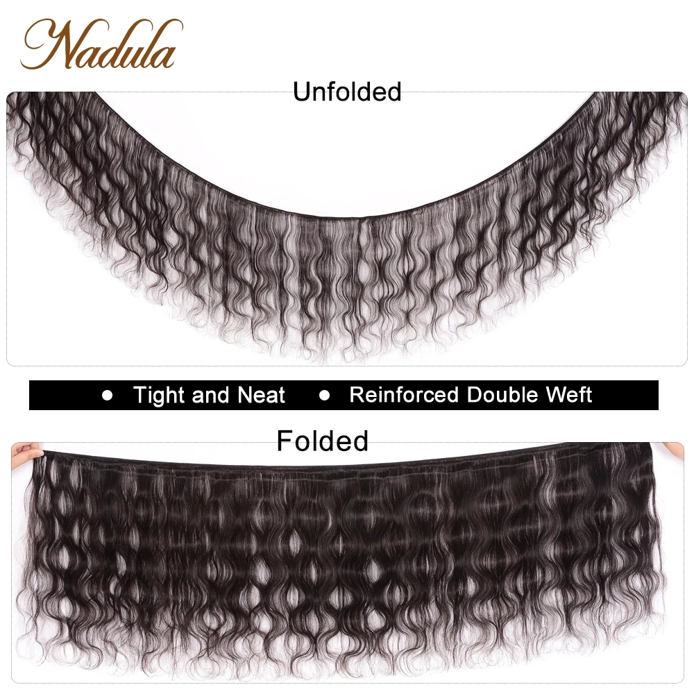 Nadula Hair 4 Bundles Peruvian Body Wave Hair 100% Human Weaves 8-30inch Natural Color Remy Extensions