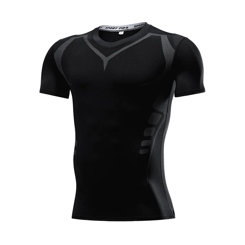 Men's Quick-Dry Compression Sports T-Shirt - Breathable Fitness & Gym Wear
