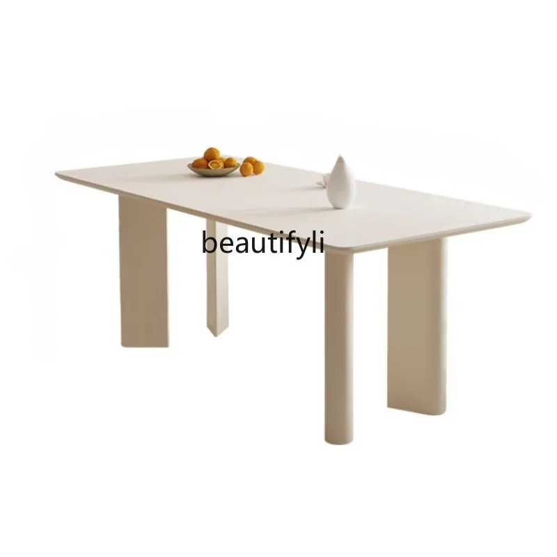 Minimalist Solid Wood Long Table Light Luxury Creative Office Desk Fashion Conference Table Art Workbench Personality light luxury creative solid wood desk fashion personality curved conference table modern conference table desk simple workbench