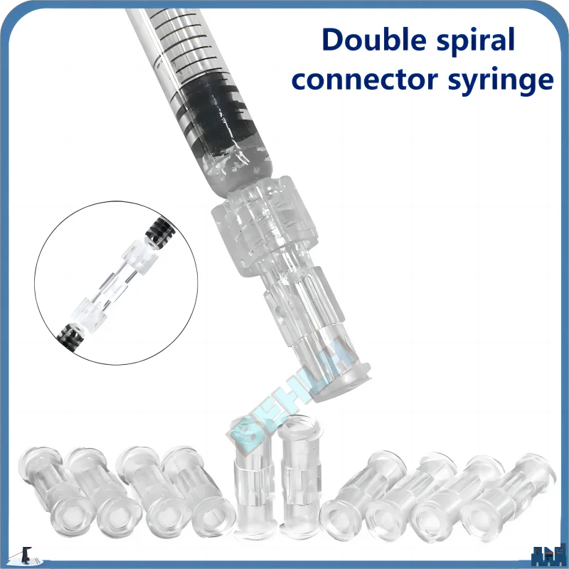 Coupler Syringe Connector Transparent Female to Female Luer Lock Sterile Individual Packaging