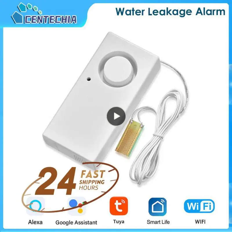 

1~10PCS Real Time Monitoring 110db Home Water Leakage Alarm High Sensitivity Water Leakage Alarm Detector Portable Durable Abs