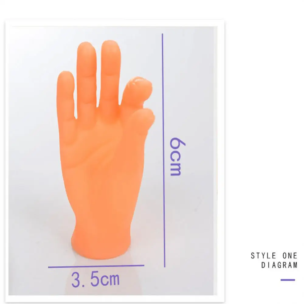 2/4/6PCS Simulation Little Hands Funny Mini Hands Foot Finger Sleeve Silicone Hand Puppet Novel Prank Finger Toys Tease Cat