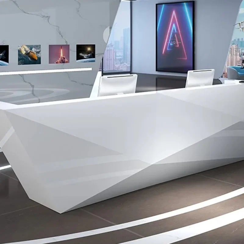 Restaurant Front Desk Table Shop Counter Help Hairdressing Reception Furniture Bank Minimalist Bakery Modern Beauty Salon Bar