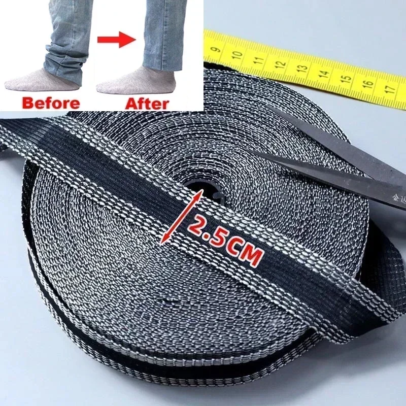 1/5M Self-Adhesive Pants Hem Tape Trouser Edge Paste Iron-on Pant Shorten Tools DIY Clothing Repair Polyester Tape Sewing Supply