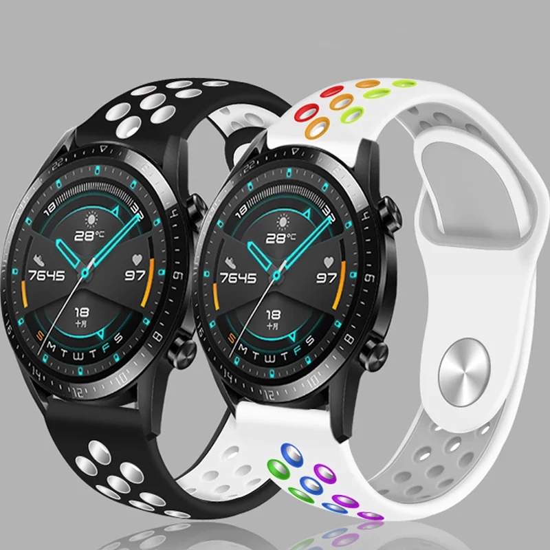 Cinturino Per Orologio Da 20Mm 22Mm Per Samsung Galaxy Watch 3 45Mm/42Mm/Active-2 Gear S3 Frontier Bracciale In Silicone Huawei Gt/2/2E Strap 46 Mm