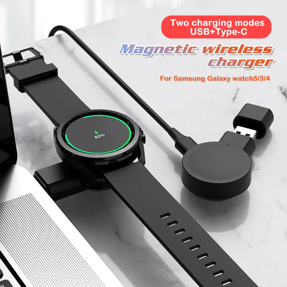 

Portable Wireless USB Charging Base Dock Charger Adapter Pocket Watch Charger Dock For Samsung Galaxy Watch5 Pro Active 2 Watch