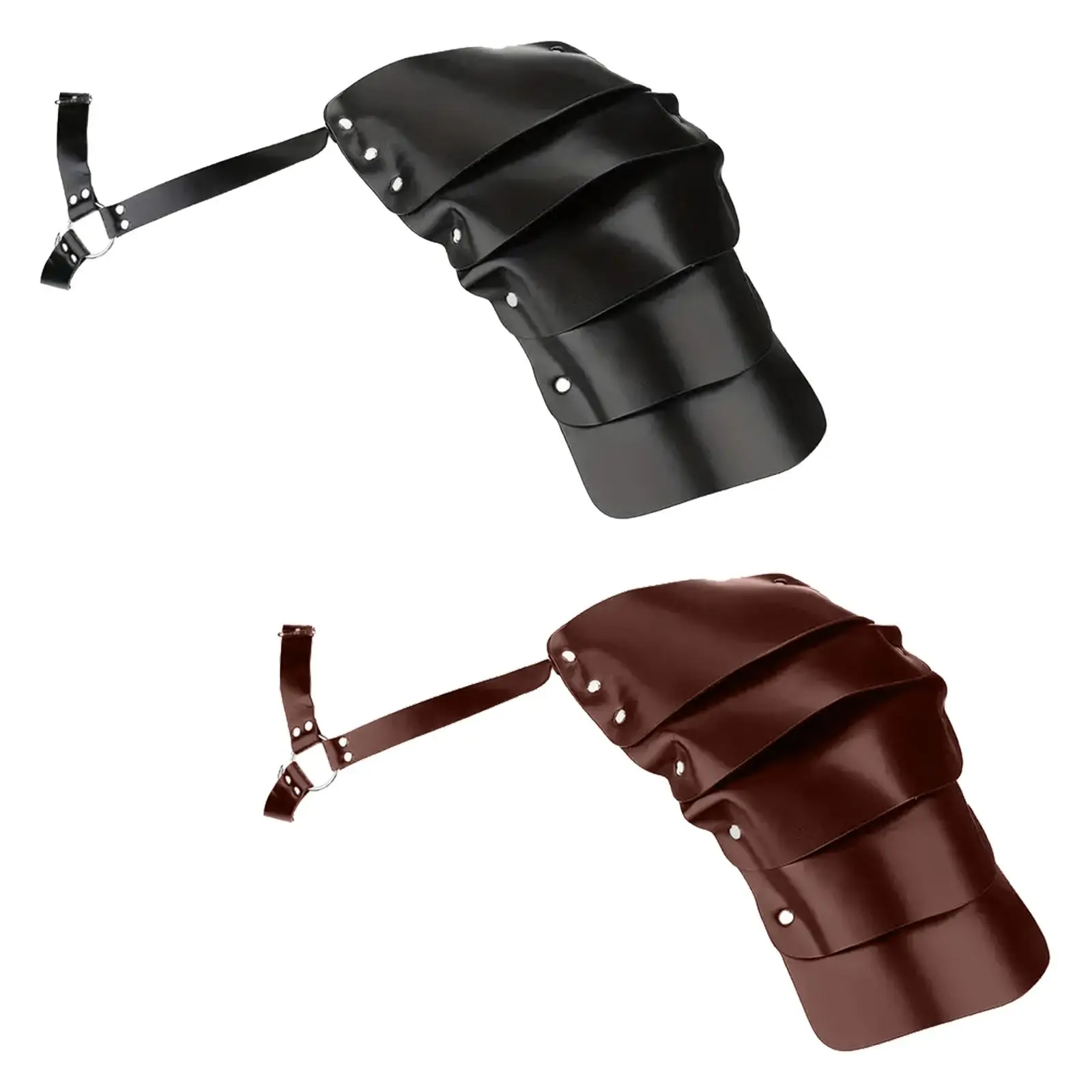 Medieval Single Shoulder Pauldron Body Chest Harness for Costumes Role Playing