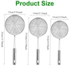 1/3pcs Spider Strainer Oval Skimmer Stainless Steel Filter Mesh with Handle for Kitchen Frying Food Pasta Spaghetti Cooking Tool 4