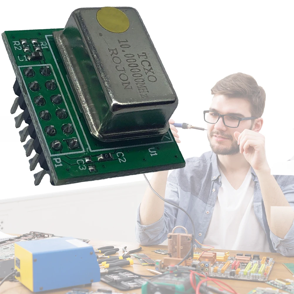 TCXO Clock PPM 0.1 TCXO External Clock High Accuracy Module GSM/WCDMA/LTE for HackRF One GPS Applications tcxo module