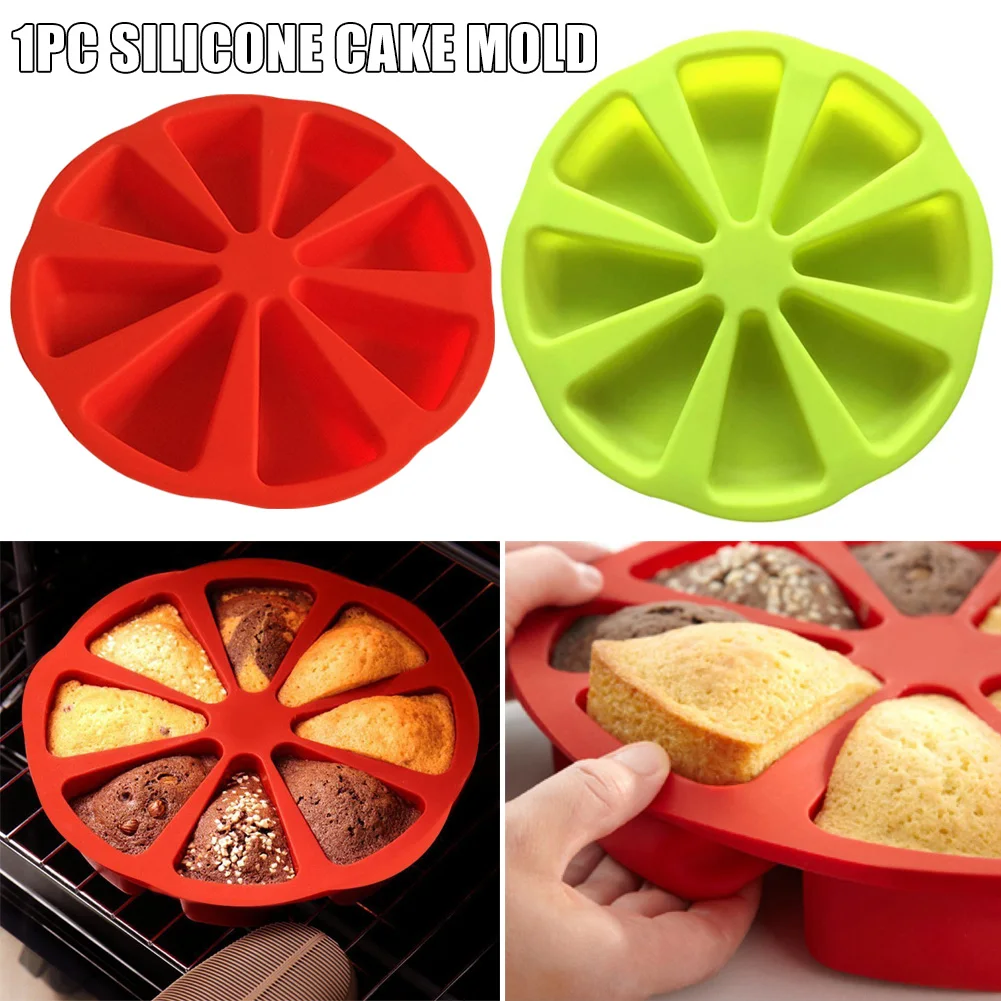 Heart Silicone Molds For Baking 8 Portion Pizza Pan Slice Scone Mousse Cake  Mould Kitchen Accessories Tools Silikonform Pastry - AliExpress