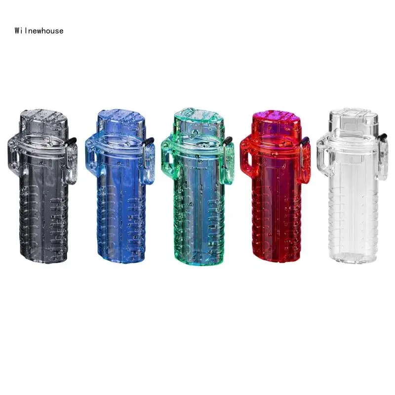 

Cigarette Case Waterproof Cigarette Box Transparent Storage Box Smoking Dropship