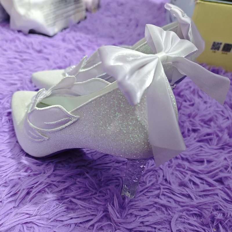 Honkai: Star Rail: Cyrene | High Heel Cosplay Shoes 26 Crystal High Heel Cosplay Shoes for Masquerade and Carnival Events