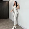 CUTENOVA 2024 Autumn And Winter New Women’S Solid Color Strapless Slim Sexy Big Backless Sleeveless Pencil Jumpsuit Elegant Lady CUTENOVA 2024 Autumn And Winter New Women’S Solid Color Strapless Slim Sexy Big Backless Sleeveless Pencil Jumpsuit Elegant Lady