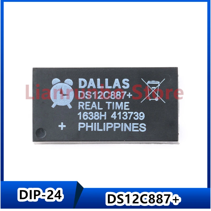 

1/PCS new original inline DS12C887+DIP-24 clock/calendar I2C interface real-time clock chip