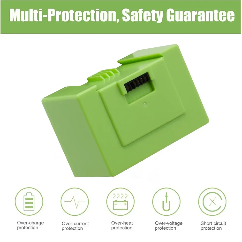 14.4V 2600mAh/3200mAh Battery Replacement for iRobot Roomba e and i Series i7+ e5 7150 7550 i3 3150 i3+ 3550 i4 4150 i4+ 4624864 power tool battery rechargeable lithium batteries rechargeable nickel zinc batteries rechargeable nickel metal hydride batteries