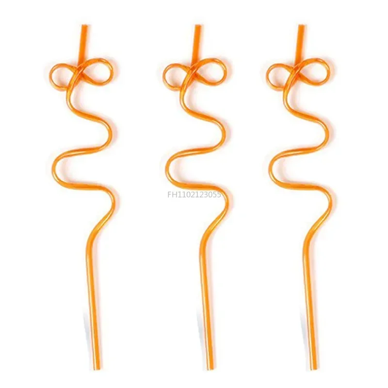 12pcs Crazy Curly Drinking Straws Colorful Unique Flexible Drinking Tube for Kids Birthday Party Bar Decoration Party Supplies