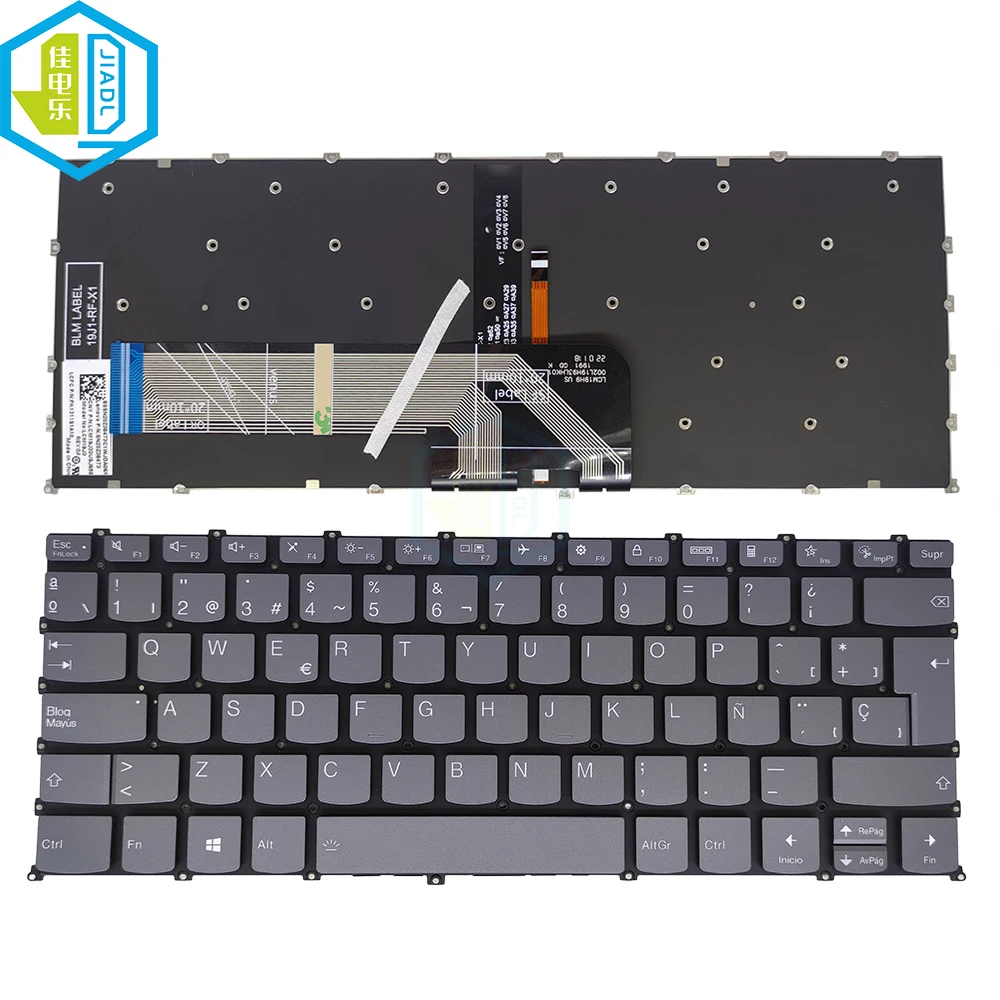 Teclado Retroiluminado para Lenovo Ideapad Eua Brasil Espanhol Flex 514are05 5-14iil05 3-14ada6 3-14itl6 Pro-14arh5 Pc4spb Pr4sb-spa - Imagem 4