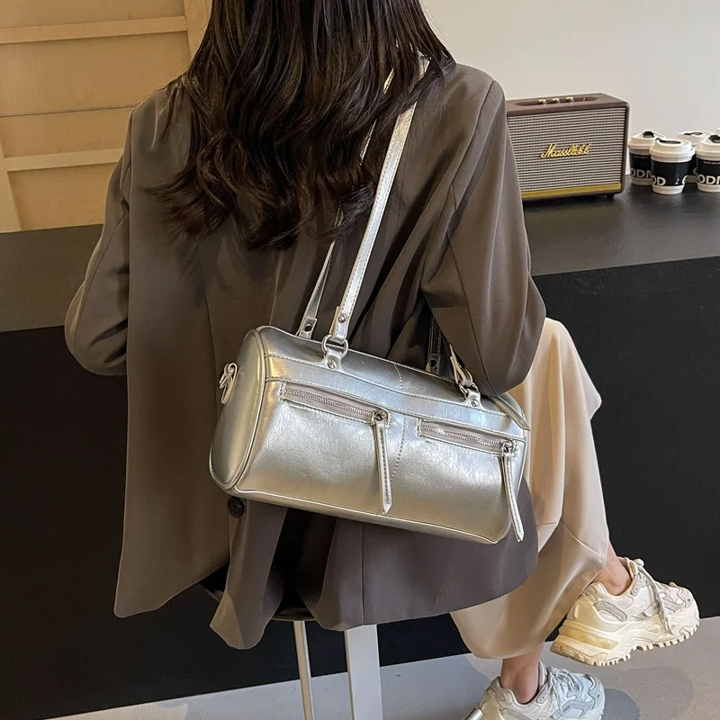 HAEX High Quality Women Shoulder Bags Fashion Trend Design PU Ladies Underarm Bolso Mujer Luxury Daily Crossbody Bags Female