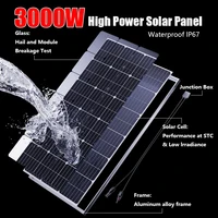 Panneau solaire 1000W 2000W 3000W 18V, batterie externe Portable haute efficacité, charge Flexible, cellules solaires extérieures pour la maison/Camping 4