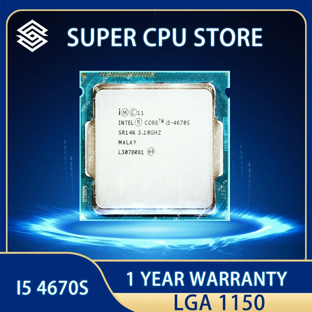 

Процессор Intel Core i5 4670S 3,1 ГГц четырехъядерный 6 Мб 65 Вт LGA 1150