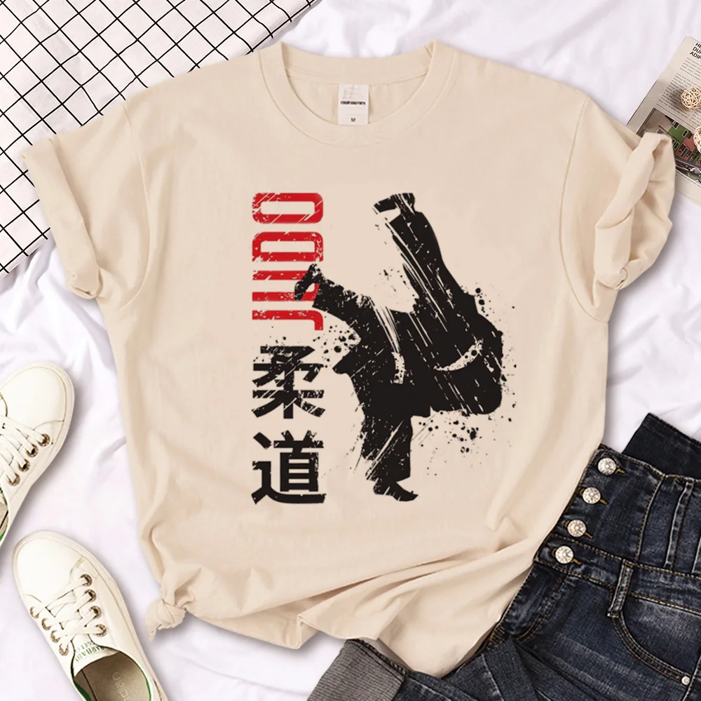 

Judo tshirt women summer designer harajuku top girl Japanese manga clothes