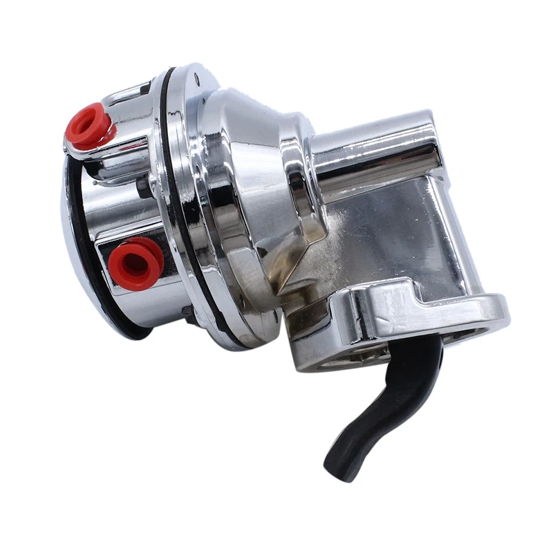 Chevy 소형 블록 기계식 연료 펌프, 밸브 2 개, 80 GPH 8 PSI - SBC (262-400), 크롬 자동차 액세서리, V8