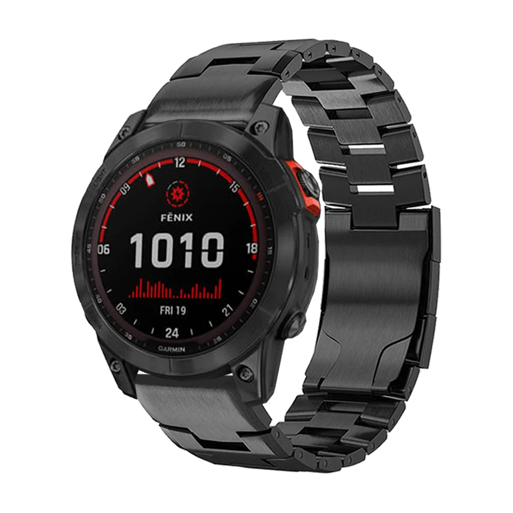 

QuickFit 26mm 22mm Titanium Metal Watch Band For Garmin Fenix 7X 7 6 6X Pro/EPIX GEN 2/Descent G1 Solar Strap Bracelet Watchband