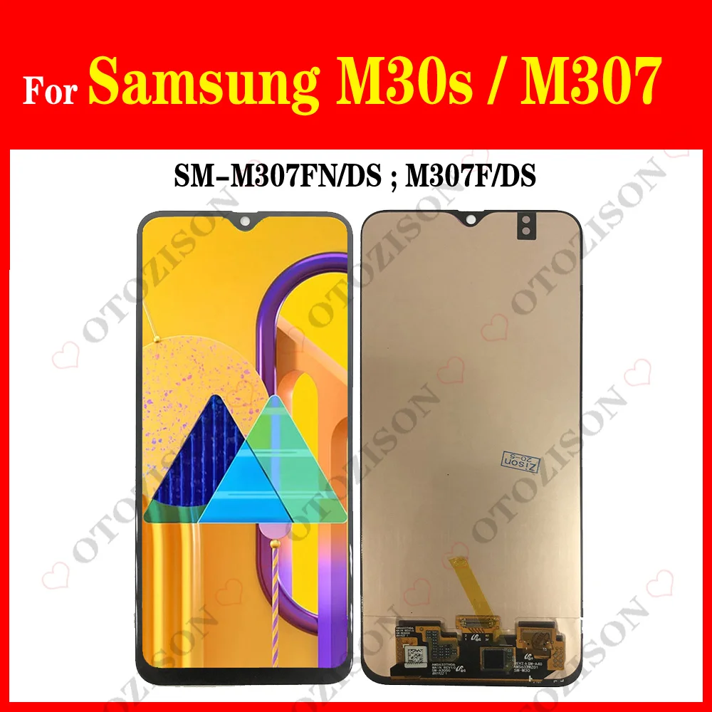 

ЖК-дисплей Incell для Samsung M30s для Galaxy M307, ЖК-экран SM-M307FN/DS M307F, сенсорный датчик, дигитайзер в сборе, замена