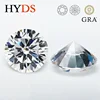 Moissanite Stone Top D Color VVS1 Round Cut 0.2-12Ct Pass Diamond Tester Gemstone Beads for Jewelry Making with GRA Certificate 1