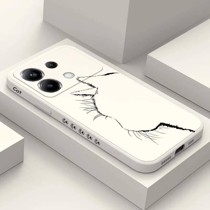 Adorable Feline Silicone Phone Case Cover
