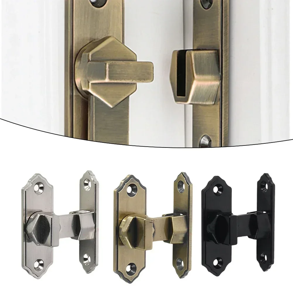 Door Latch Left And Right 90 Degree Sliding Door Latch Lock Toggle Cabinet Closet Right Angle Hardware