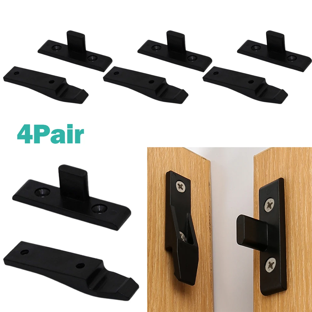 4 Pair Push In Fittings Press Fit Panel Clips Kitchen Plinth Fasteners For Kitchen Cabinet Work Household Door Lock Tool Parts