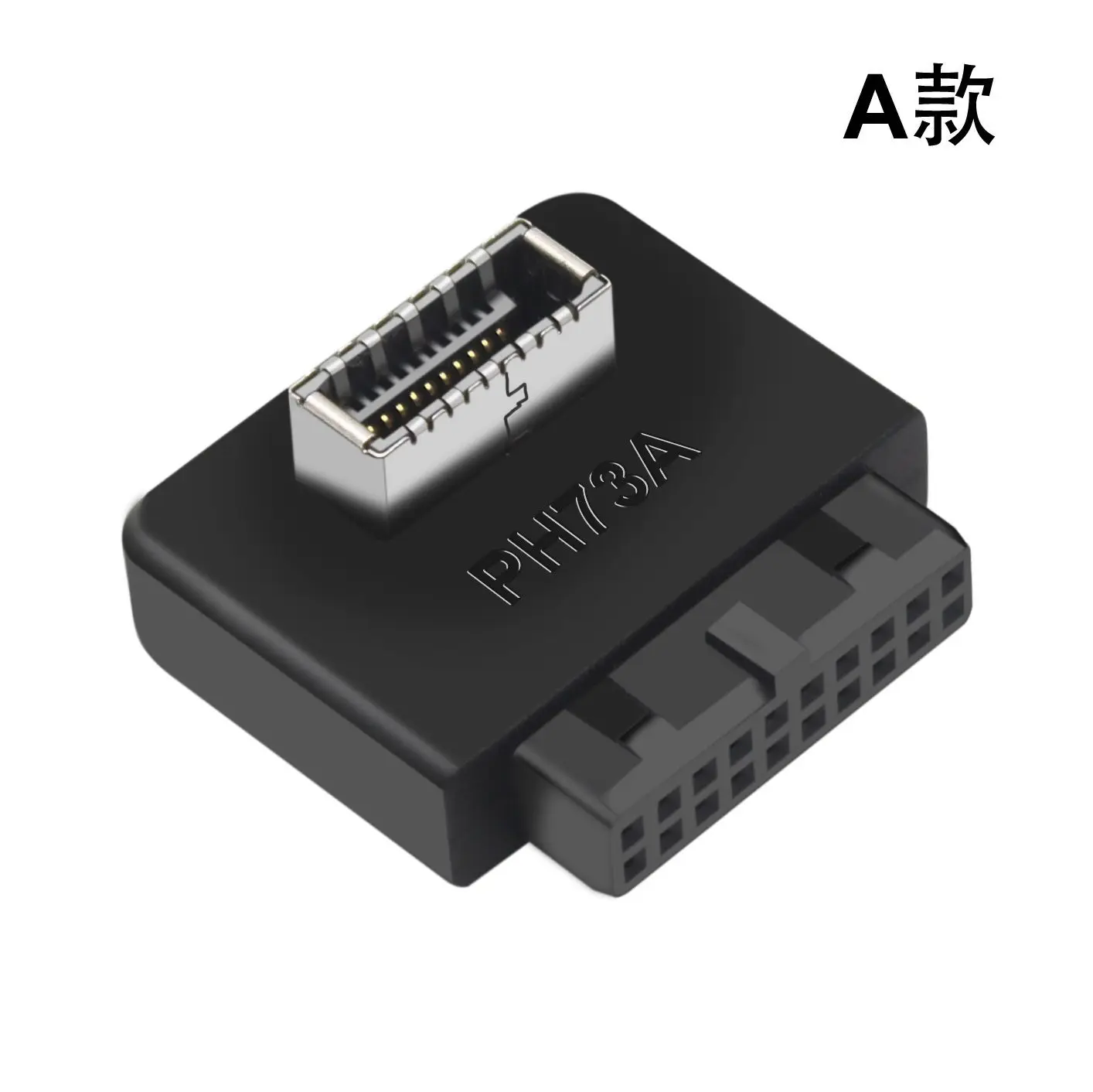 Adattatore JMT 20 Pin A Doppia USB 3.0 Femmina Per Scheda Madre - Convertitore Header 19/20P Orizzontale