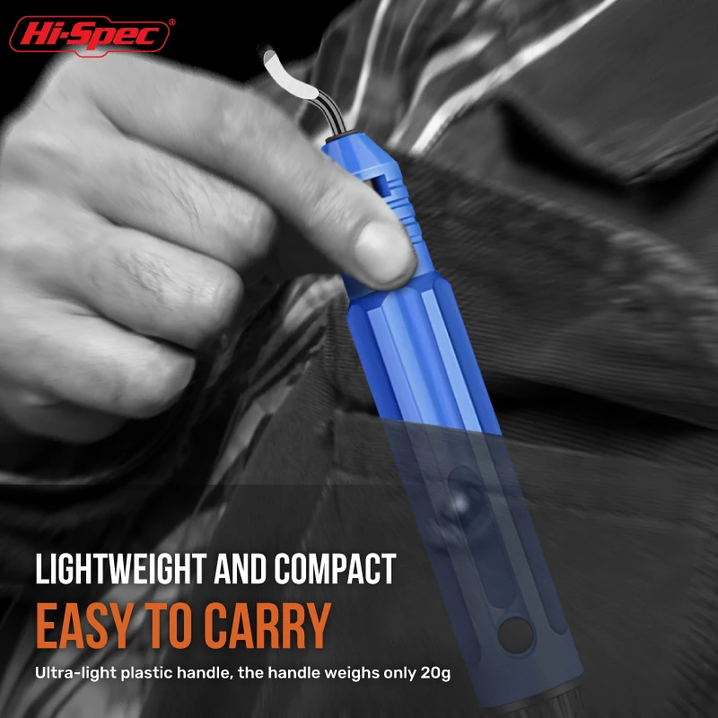 Hi-Spec Burr Edge Cutter Deburring Tool with Cutter Handle Burr Trimming Knife For Copper Aluminum Steel Plastic Wood Hand Tool
