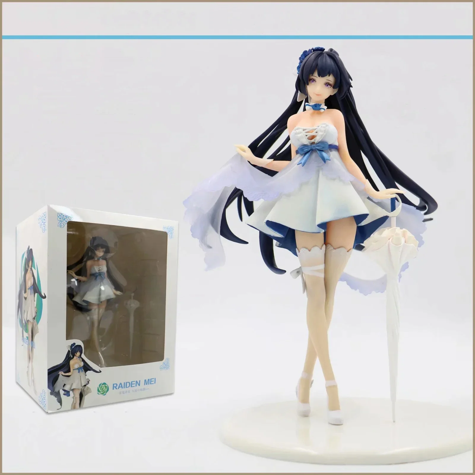 

Honkai Impact 3 игровые фигурки Райден Мэй цветок Свадебная кукла для девочек гаражные наборы ПВХ детские игрушки для девочек настольное украшение