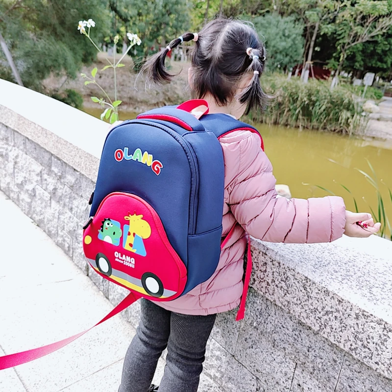 Mochila para niños en jardín de ligera, impermeable, para niños pequeños, bonito coche de dibujos animados, autobús, bebé, mochilas escolares pequeñas para niñas y niños, Mochila - AliExpress