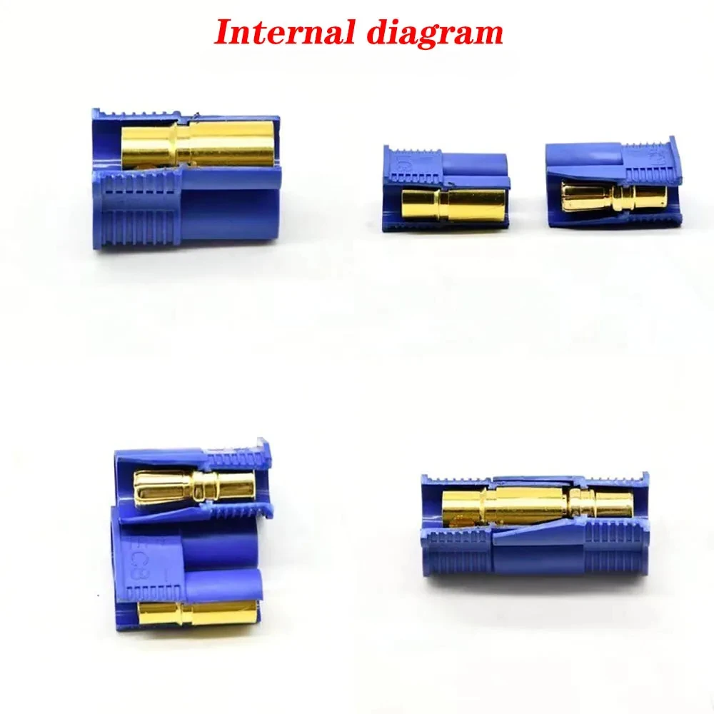 Lot 5 Paires Connecteurs Batterie RC EC2/EC3/EC5/EC6/EC8 - Mâle Femelle